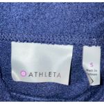 Athleta ‎ Sweatshirt Women Small Funnel Neck Wool Blend Blue Pullover Thumb Holes Photo 14