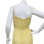 Gypsy  & Jade Women’s Med Tiered Maxi Yellow Floral Print Spaghetti Strap Dress Photo 8