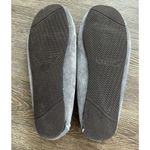 Lam Slippers Moccasins Womens Size 7.5 Gray Suede Leather House Shoes Comfort Photo 5