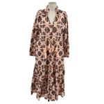 Mille Resort Astrid Dress Sayulita Print Geometric Mosaic Cotton Pink Size‎ XS Photo 2