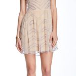 Free People | Embellished Sheer Tunic Dress | Soft Peach | Small Photo 0