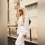 Rowie the Label Fae Knit Chunky Balloon Sleeve Sweater in Snow size XS/S White Photo 15