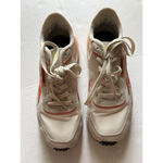 Reebok Women's  Suede Forte Racer Ortholite Sneakers Coral Pink Yellow Cream Sz 8 Photo 2