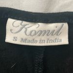 Komil Black Cocoon Long Sleeve Graphic Print Midi Dress Size Small Blue Photo 4