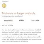 Modcloth NWT About Your Outfit Mustard White Dress Photo 5