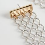 Mango NWT  Chain Earrings in Gold 67050095 Poison Photo 2