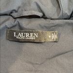 Ralph Lauren Lauren  Navy Quilted Puffer Vest Hooded Zip Front RLL Logo Size Med. Photo 2