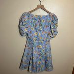Likely  Lana‎ Puff Sleeve Dress in Periwinkle Floral Multi Photo 7