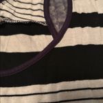 E & M Women’s black and white striped tank Photo 1