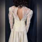 Dessy Creations Vintage Ivory Lace Tea Photo 5