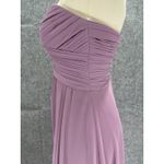 Azazie Lavender Strapless Chiffon Gown Sweetheart Bodice Bridesmaid 4 - 6 Photo 9