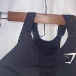 Gymshark Sports Bra Mesh Neckline 2.0 Padded High Support Bra Size Small Black Photo 4