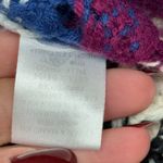 Umgee  Boho Diamond Crochet Knit Multicolor Crop Sweater Poncho Size Small Photo 6