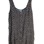 American Eagle ‎ Romper Womens Size S Black Floral Sleeveless Button Down Photo 0