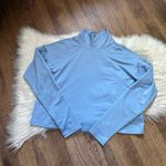 Athleta  Whistler Mock Neck Long Sleeve Top In Sky Blue Photo 3