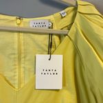 Tanya Taylor  Lacey Dress in Daffodil Yellow Sz 18 NWT w/ V Neck & Puff Sleeves Photo 7