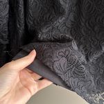 Laundry by Shelli Segal  Black Lace Ruffle Balloon Sleeve Blouse, Size Large Photo 8