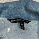 denim Blue identity floral embroidered PXL long sleeve Jean jacket XL Photo 3