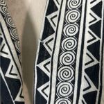 Ann Taylor Vintage  100% wool black and white Aztec patterned scarf Photo 1