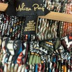 Melissa Paige Top Womens S Multicolor Wide Sleeve Flowy Pleated Boho 70s Hippie Photo 5