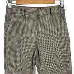 Babaton Aritzia Quentin Pant Brown Black Tan Houndstooth Trousers Size O Photo 1
