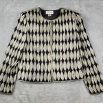 Laurence Kazar  Women's Evening Jacket Blazer Silk Embroidered Petite Size L PL Photo 0