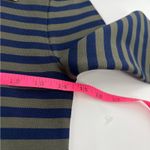 Good American NWT  Womens Stripe Long Sleeve Crop Top 2 medium Green/Navy Photo 7