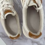 UGG  Dinale Sneaker‎ Lace Up White Mesa Sand Cow Print Leather Casual Sz 8.5 US Photo 1