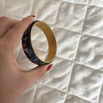 Handmade Lot Of 2 Bohemian Style Cuff Bangle Bracelet Art Blue Purple Photo 6