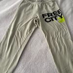 Free City Greyish green  sweatpants size xs. No tears or stains. Super cute! Photo 0