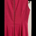 Calvin Klein Women's Pink Polka Dot Dress - Elegant Sleeveless Design Size 6 Photo 3
