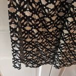 Boden Amy Jersey Midi Dress Black White 3/4 Bell Sleeve Floral Size 6 Belted Photo 13