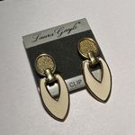 Gold tone / Cream Dangle Door Knocker Clip Photo 0