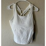 Johnny Was NWT  Calme Endurance Cross Back Tank Top in White Sz M Photo 1