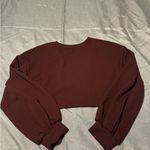 SheIn  Wine Red Long Sleeve Top Photo 1