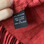 Angie  Fringe Woven Western Vest in Red Oxide Womens Size S NWOT Photo 9