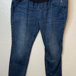 Indigo Blue Maternity Jeans Straight Leg Full Panel Size Extra Large XL Photo 0
