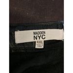 Madden NYC Skirt Womens 3XL Black Faux Leather Mini Side Zip Vegan Leather PU Size undefined Photo 3