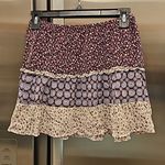 Lucy Love 💕💕 Free & Easy Mini Skirt ~ Multi- Color Floral Print Medium Photo 0