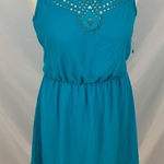 Maison Jules Maison‎ Jules turquoise polyester fit & flare sleeveless dress Photo 0