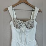 Miss Circle Freddie White Lace Satin Maxi Corset Dress size XXS US 0 Photo 10