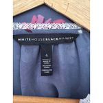 White House | Black Market White House Black Market Floral Lace Trim Blouse Women's Size 4 Long Sleeve Photo 5