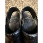 Dansko Clogs Professional Linen Patent Sz 36 (5.5) Black Metallic Rainbow Work Photo 4