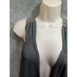 Eyelash Couture Women Small Vest Lace Embroidered Grey Photo 1