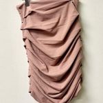 Nonchalant Label Pull On High Waisted Ruched Mini Skirt Mauve Pink Womens Size M Size M Photo 0