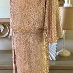 Jessica Simpson  Dress Sequence Cold Shoulder Blush C27 Photo 0