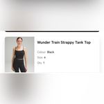 Lululemon Wunder train strappy tank Photo 1