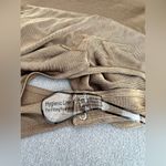 Good American Pale Gold Sheer Mock Neck Bodysuit Photo 4