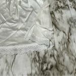 Whimsigoth Fairycore Vintage White Lace Trim Slip Skirt Women Sz XL Made In USA Photo 3