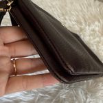 Coach Brown Double Zipper Wristlet with Card Slot Photo 3
